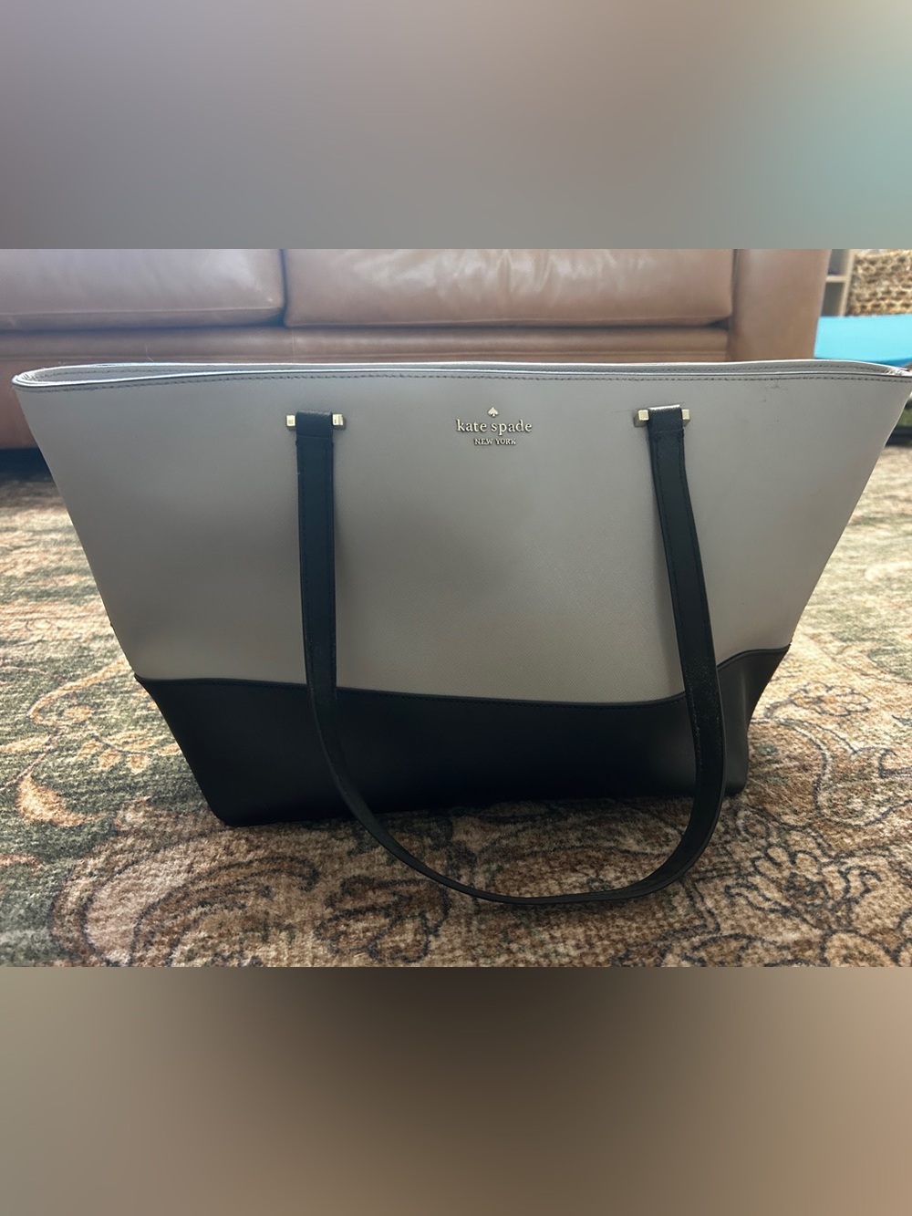 Kate Spade New York Kristen Top Zip Tote grey/black